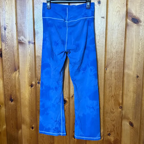 Blue Tie-Dye Yoga Pants PINK Victoria’s Secret large lounge pants high waisted - Image 4