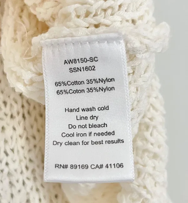 ATM Anthony Thomas Melillo Diagonal Stitch Knit Pullover Boat Neck Top Ecru White Size Medium - Image 9