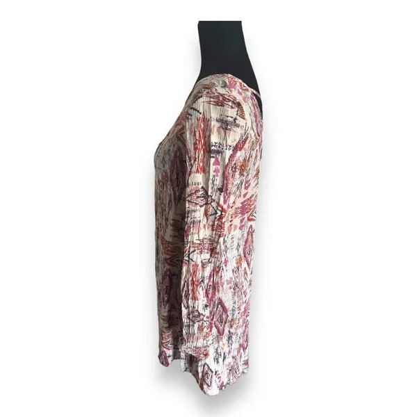 Billabong Womens Dress Sz S Cross Back Mini Babydoll Boho Hippie‎ Tribal Print - Image 7