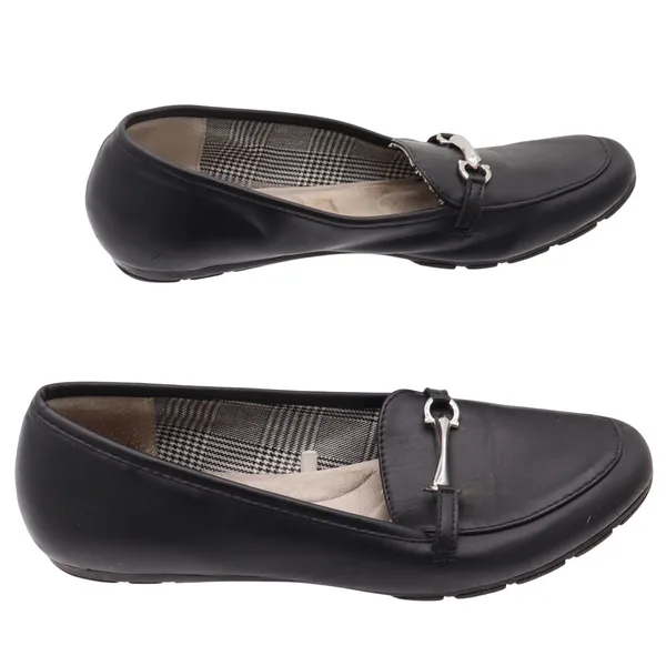 Cliffs by White Mountain Loafers Womens 8.5 M Glowing Black Horsebit Excellent - Image 2