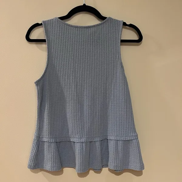 Paper Crane Light Blue Sleeveless Top - Image 3