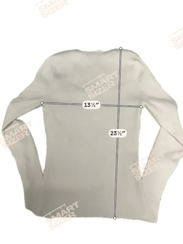 H & M Women’s White Medium Ribbed Long Sleeve Square Neckline Coquette Feminine - Image 3