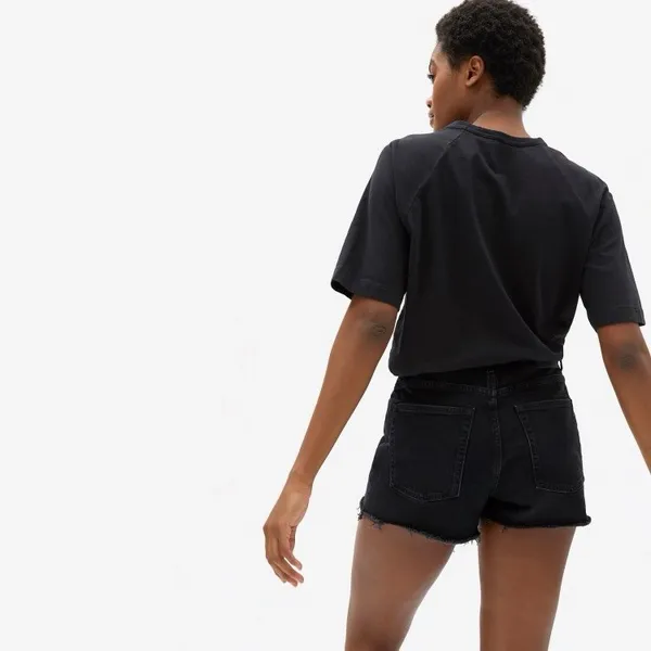 EVERLANE The Cheeky Short In Washed Black - Image 3