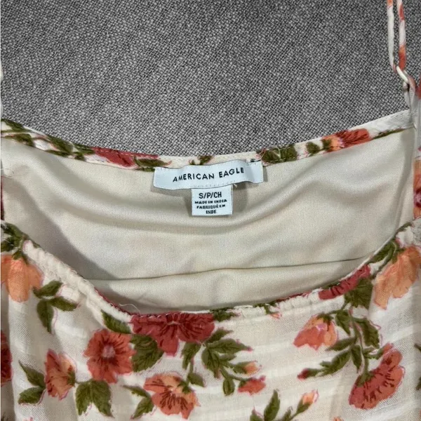 American Eagle Floral Lace Trim Dress - Image 4