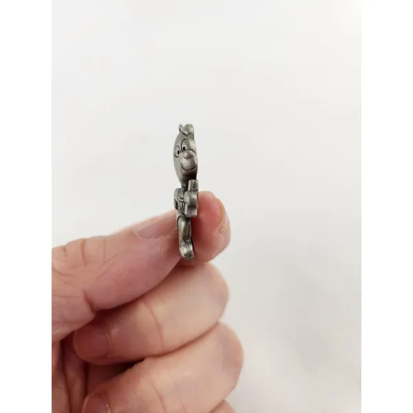 Vintage‎ Pewter Track Bear Pendant Charm Necklace Bracelet Running Runner Baton - Image 6