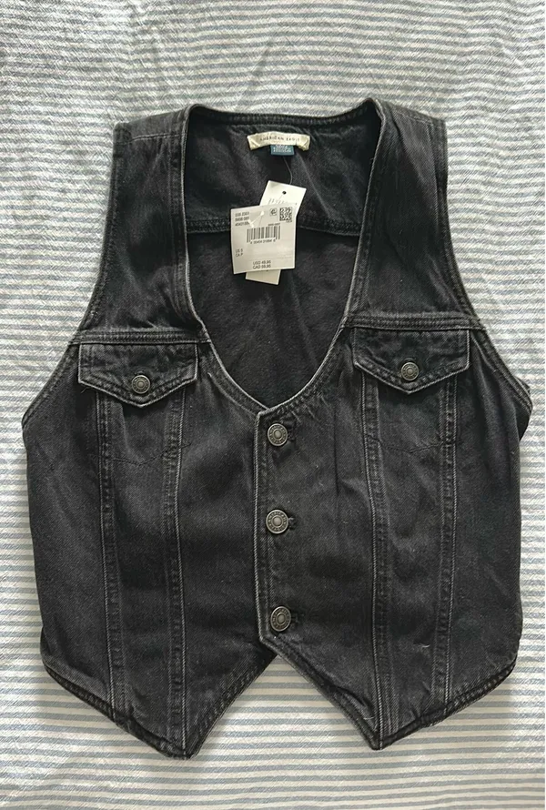 American Eagle Black Denim Top - Image 2