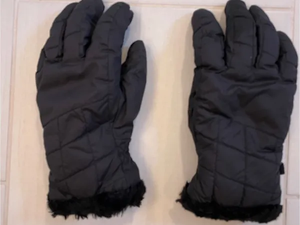 The North Face Black Faux-Fur Cuff Gloves - Image 2