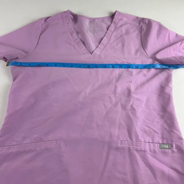 Figs Casma T Scrub Top Lavender Purple S - Image 2