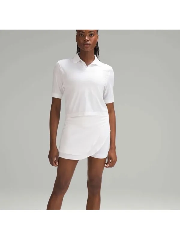 Lululemon Swiftly Tech Relaxed-Fit Polo Shirt in White Women’s size 14 LW3GMJS - Image 12