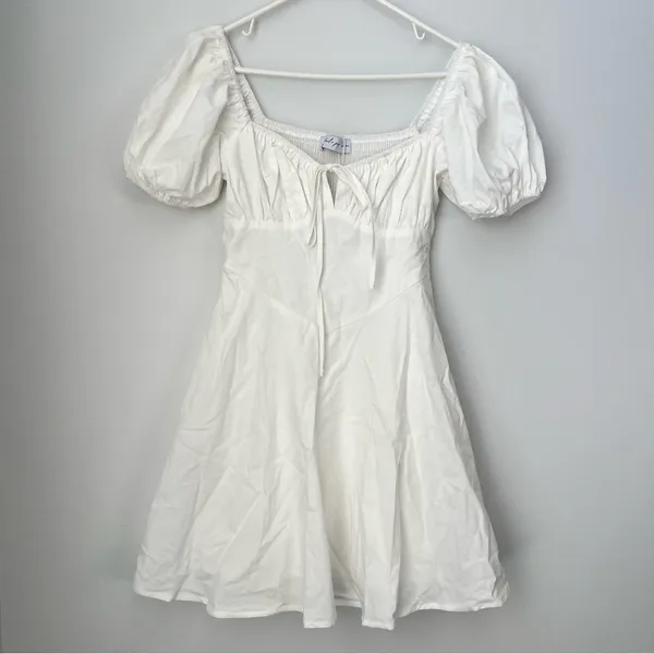 Petal and Pup NWT Eliska White Mini Dress Size Small - Image 3