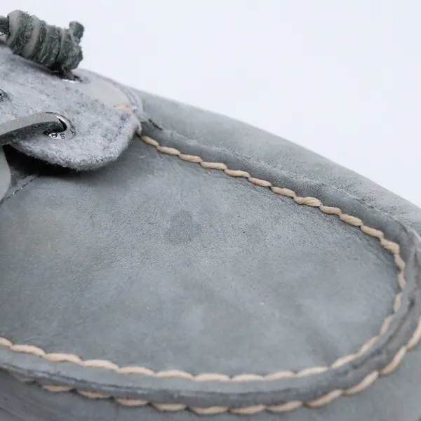 Sperry Top-Sider‎ Womens Grey Leather Suede Wool Boat Shoes STS82427 Size 9.5 - Image 10