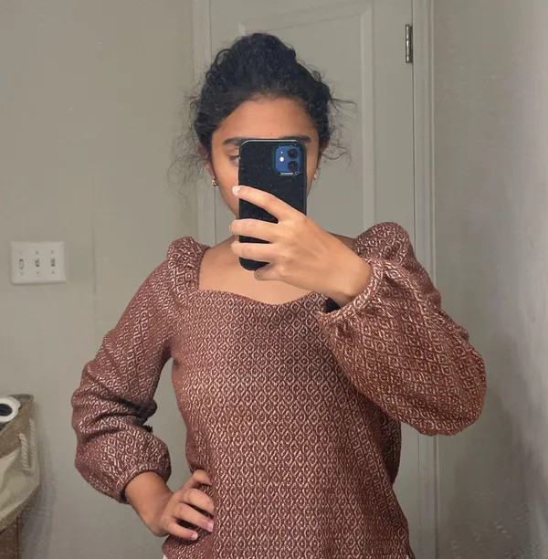 Madewell Brown Long Sleeve Top - Image 3