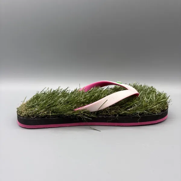 GFF Turf Flip Flops 10 Fit Women Size 7 7.5 Thongs Grass Halloween Party Novelty - Image 5
