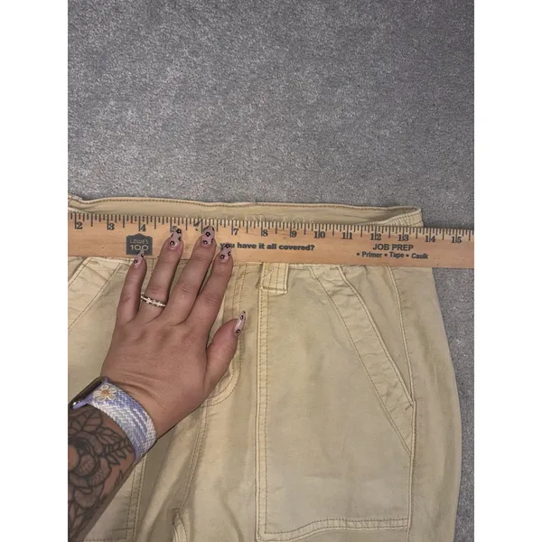american eagle womens cargo pants straight leg tan 2 reg - Image 10