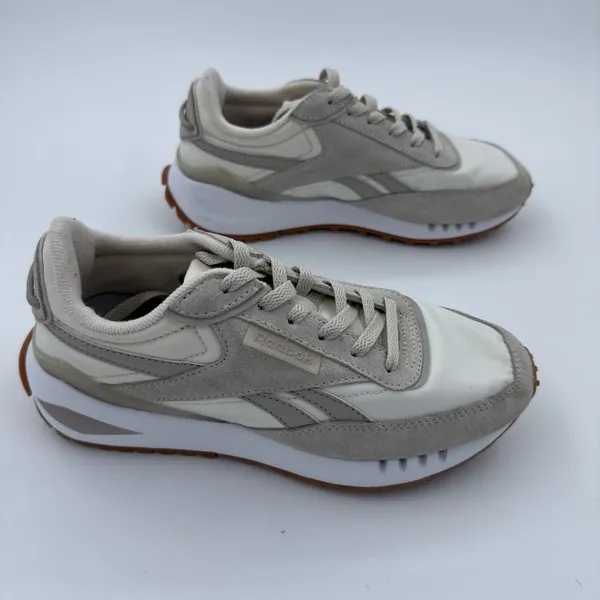 Reebok Classic Nylon Women's Sneakers Casual Shoes Gray Suede White Retro Comfy - Image 2