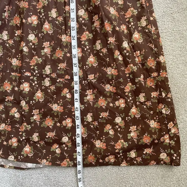 Tuckernuck Rosewood Chintz Marlena Floral Brown Boho Midi Dress Size Medium - Image 11