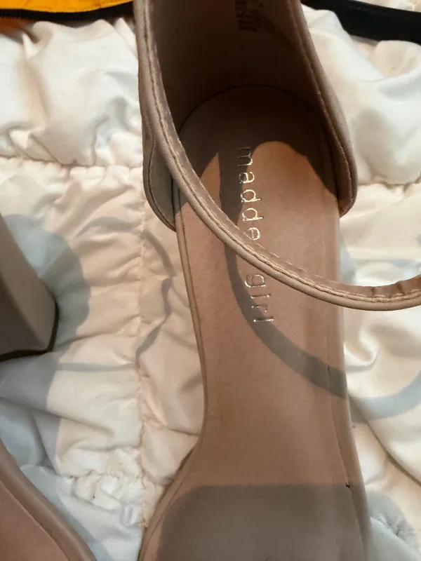 Madden Girl Blush-Tan Ankle Strap Heels - Image 3