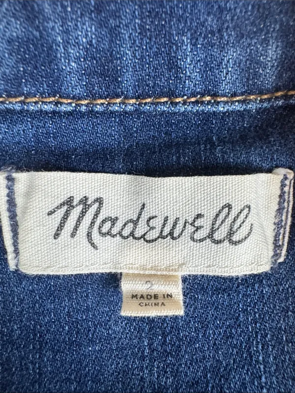 Madewell Straight Denim Coveralls Jumpsuit in Blue Size: 2 - Image 2