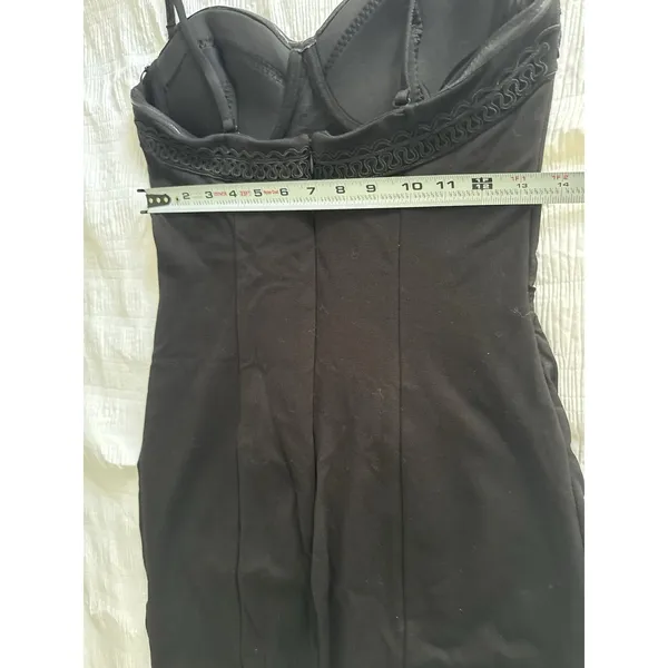 NWT H&M Little Black Dress Emroidery Tank Short Cocktail Going Out Club Mini - Image 6