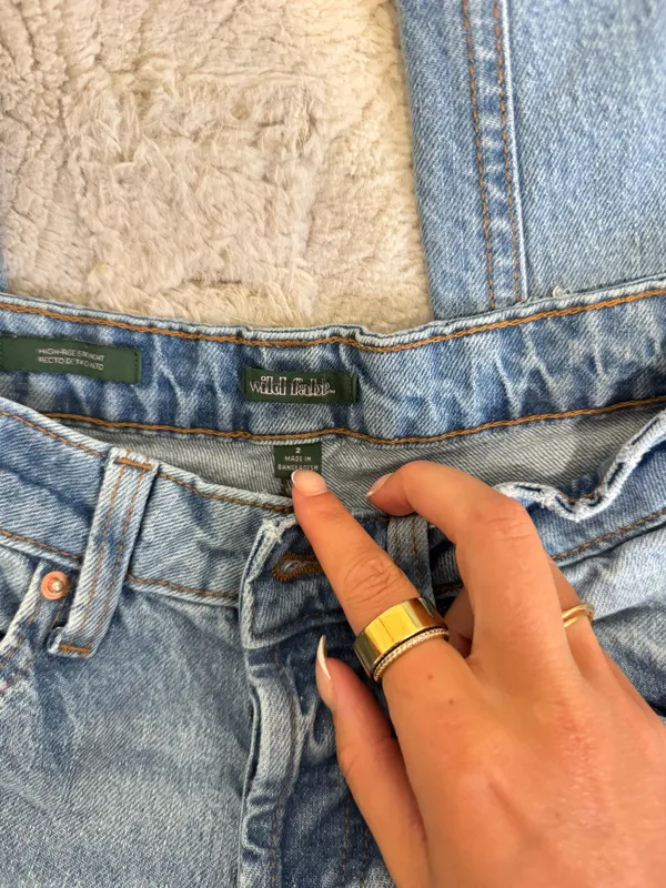 Wild Fable Raw hem wide leg jeans - Image 3