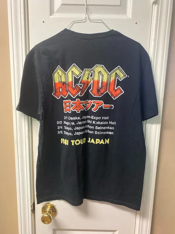 Ac/Dc Japan Tour tee Black Size M - Image 2