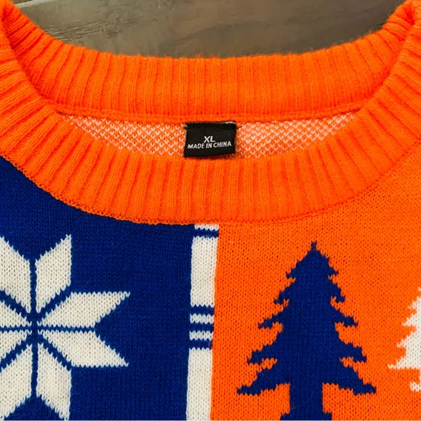 UF Football University of Florida Gators Cutoff Cropped Ugly Christmas Sweater - Image 4