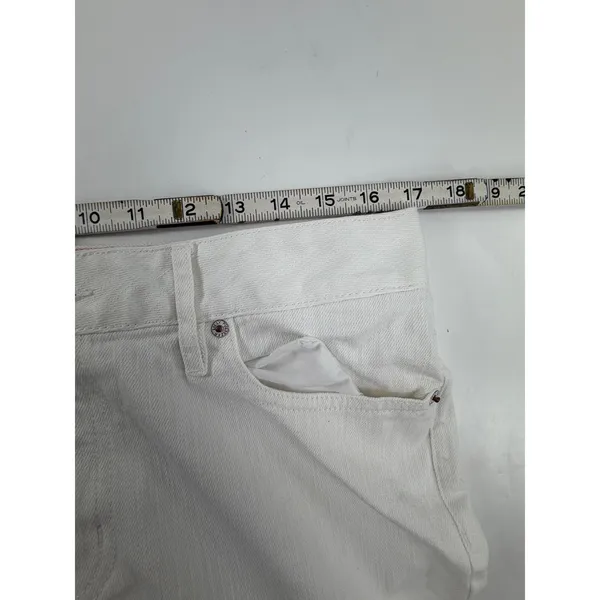 Lilly Pulitzer Babe Boot Cut Jeans Womens 12 White Stretch Denim Pants RN 88189 - Image 6
