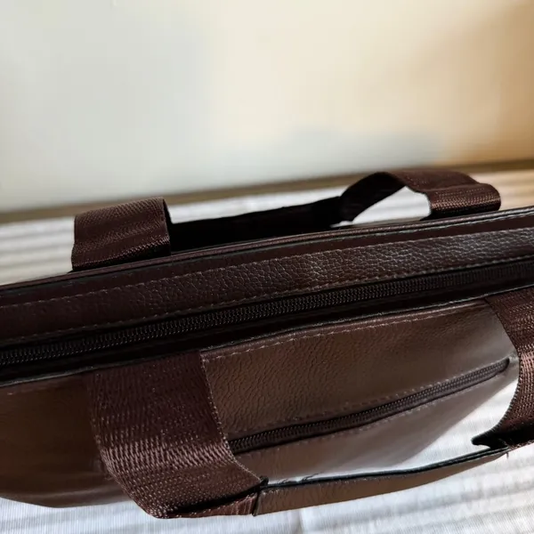 NEW Brown Briefcase Laptop File Style Bag #260247 - Image 5