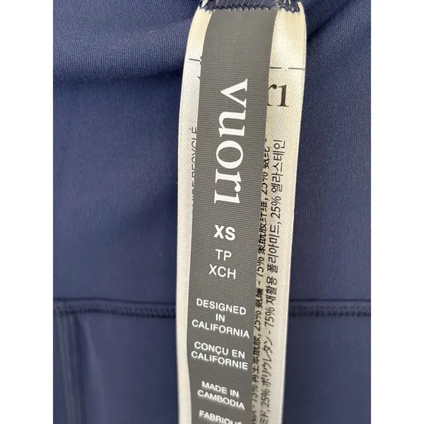 Vuori Women’s AllTheFeels High Waist Straight Leg Slim Blue Coast Size XS New - Image 2