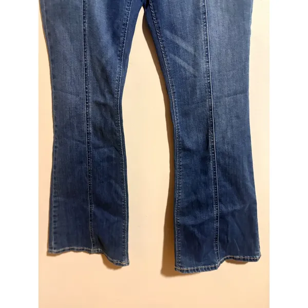 Lucky‎ Brand Stevie High Rise Flare Jeans Womens 4/27 Blue Excellent Seam Detail - Image 11