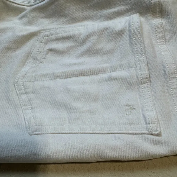 Rag‎ & Bone White Jeans Size 28 Women's Nina High-Rise Ankle Flare Raw Hem - Image 6