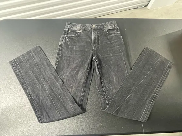 Zara Charcoal Denim Jeans NWOT - Image 8