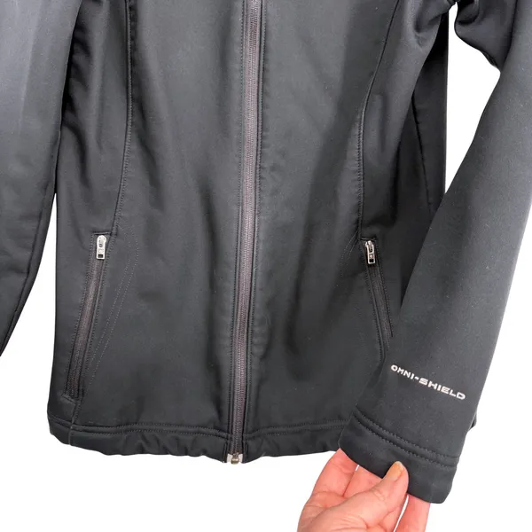 Columbia Omni-Shield Women's Softshell Jacket Black Size Small‎ Outdoor Gorpcore - Image 2