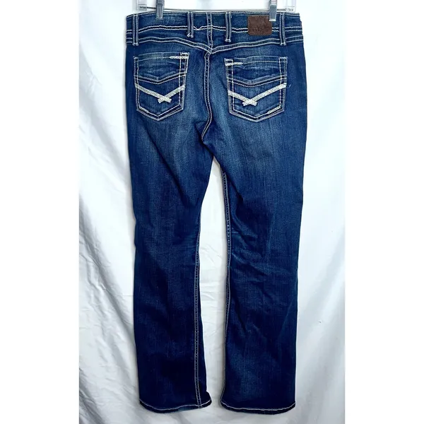 BKE Wendi Womens Size 29R Dark Wash Boot Cut Low Rise Jean - Image 4