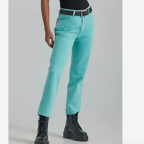 NWT Wrangler Wild West 603 High Rise Straight Jean Aquarius 30X28 - Image 4