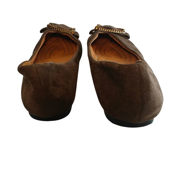 Y2K Brown toe Buckle flats Size 7.5 - Image 4