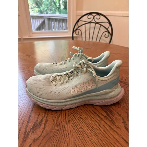 Hoka Mach 4 Running Shoes Womens 9 Blue Glass Seafoam 1113529 BGCS - Image 3