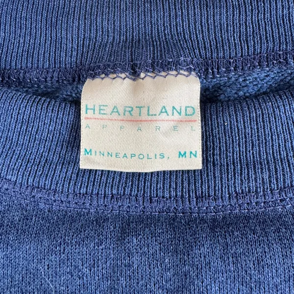 Vintage Navy Blue Alaska Cropped Mockneck Sweatshirt - Image 4