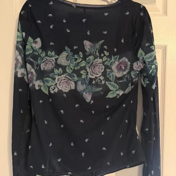 Free People Home Grown Mesh Cardi. - Image 4