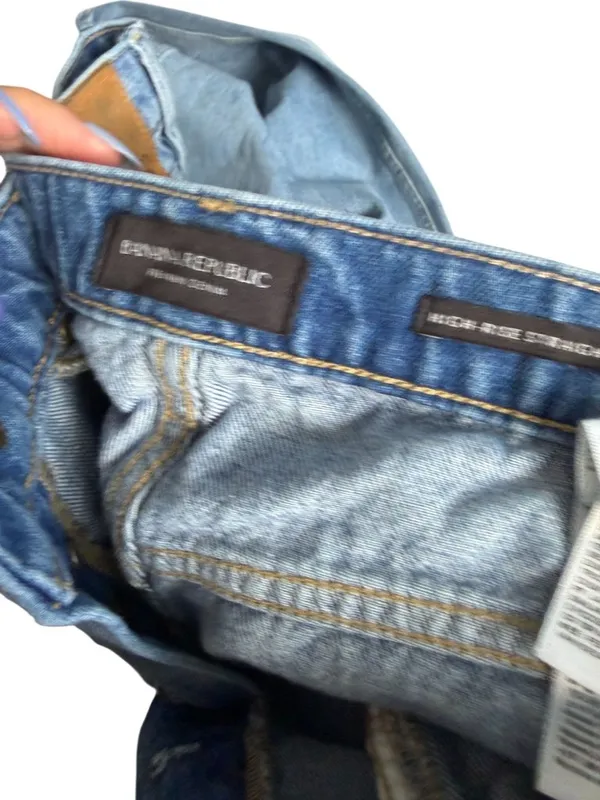BANANA REPUBLIC High Rise Straight Leg Denim Jeans Size 28 - Image 11