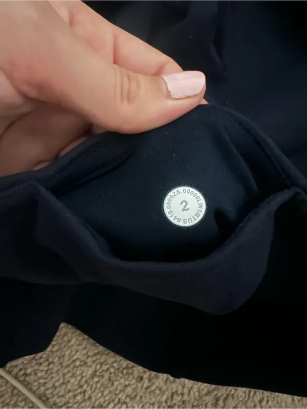 Women’s Navy Flare Leggings — Brand - Image 3