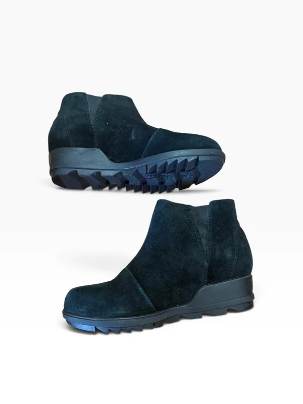 Sorel Teagan Zip Suede Ankle Boot - Forest Green - Image 3