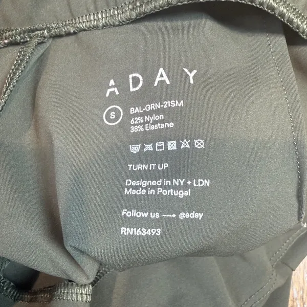Aday‎ Turn It Up Pants Stretch Comfort Travel Green Moss Olive Size Small - Image 5