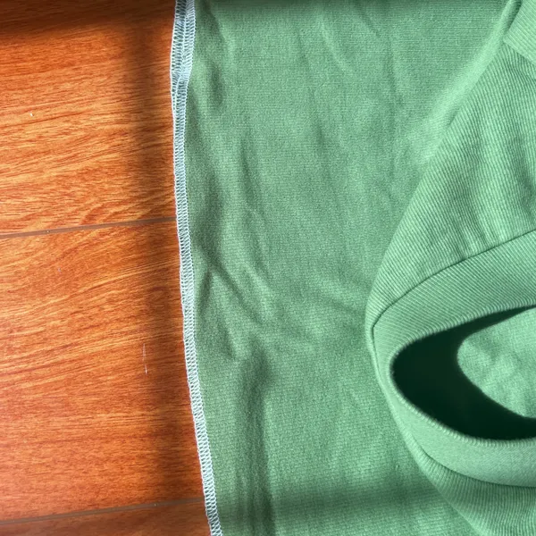 NWT PAC Cares Green Seamed Mini Skirt Ribbed - Image 4