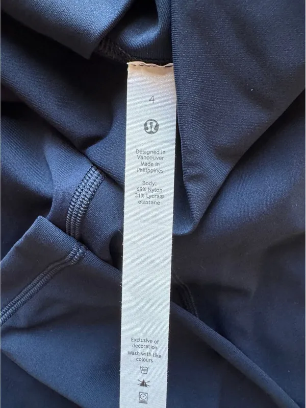 Lululemon Wunder Under High Rise 25” True Navy Size 4 NWT - Image 6