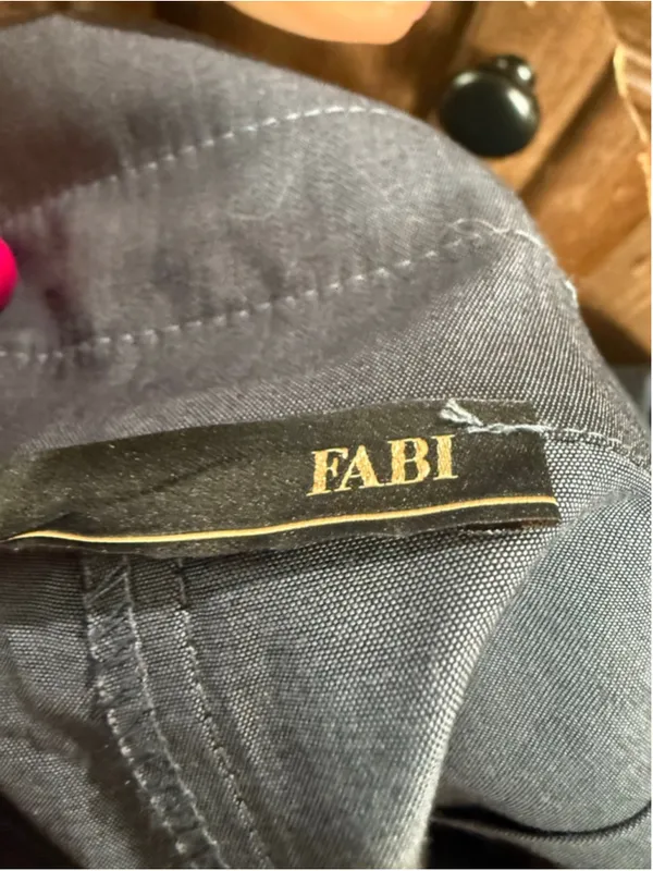 Women's FABI Blue Cropped Wrap Pants M Size M - Image 11
