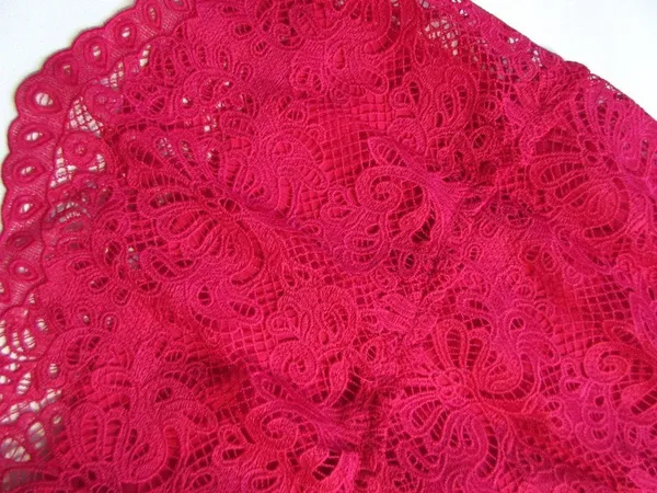 NWT Hill House Ellie Nap in Cerise Red Lace Smocked Midi Dress S - Image 7