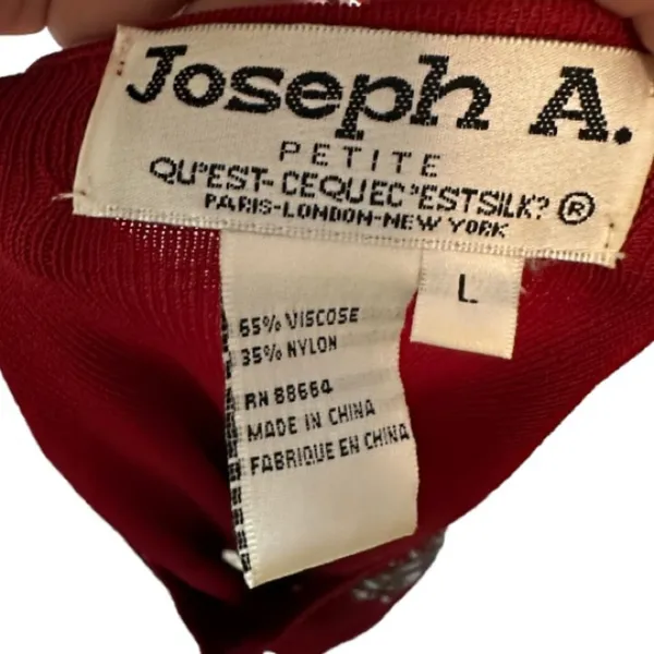 Vintage Joseph‎ A Red Beaded Sweater - Image 5