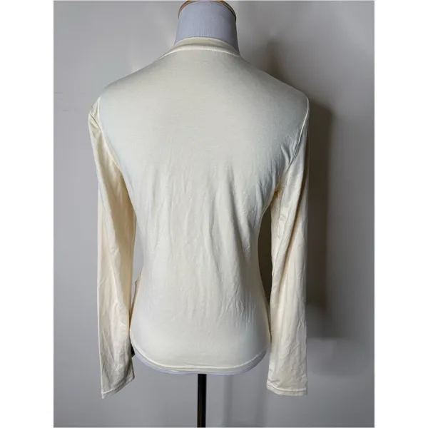 Halara Ivory Crewneck Long Sleeve Tee NWT M - Image 5