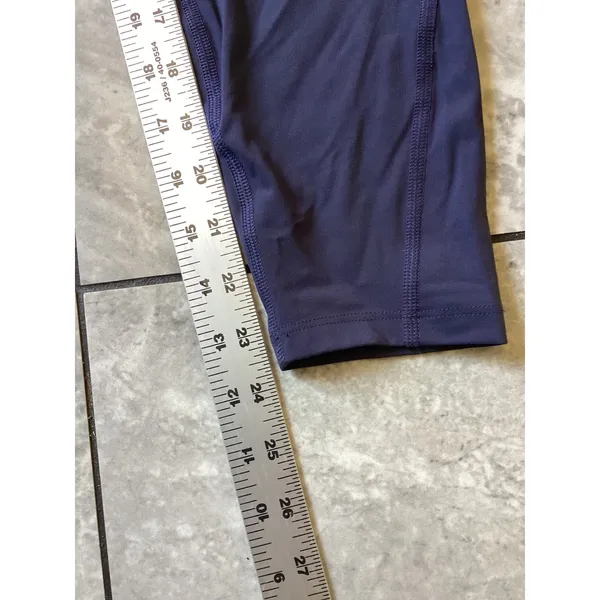 Halara NWOT Womens High Waisted Pocket Leggings Navy Blue Athletic Yoga Pants M - Image 5